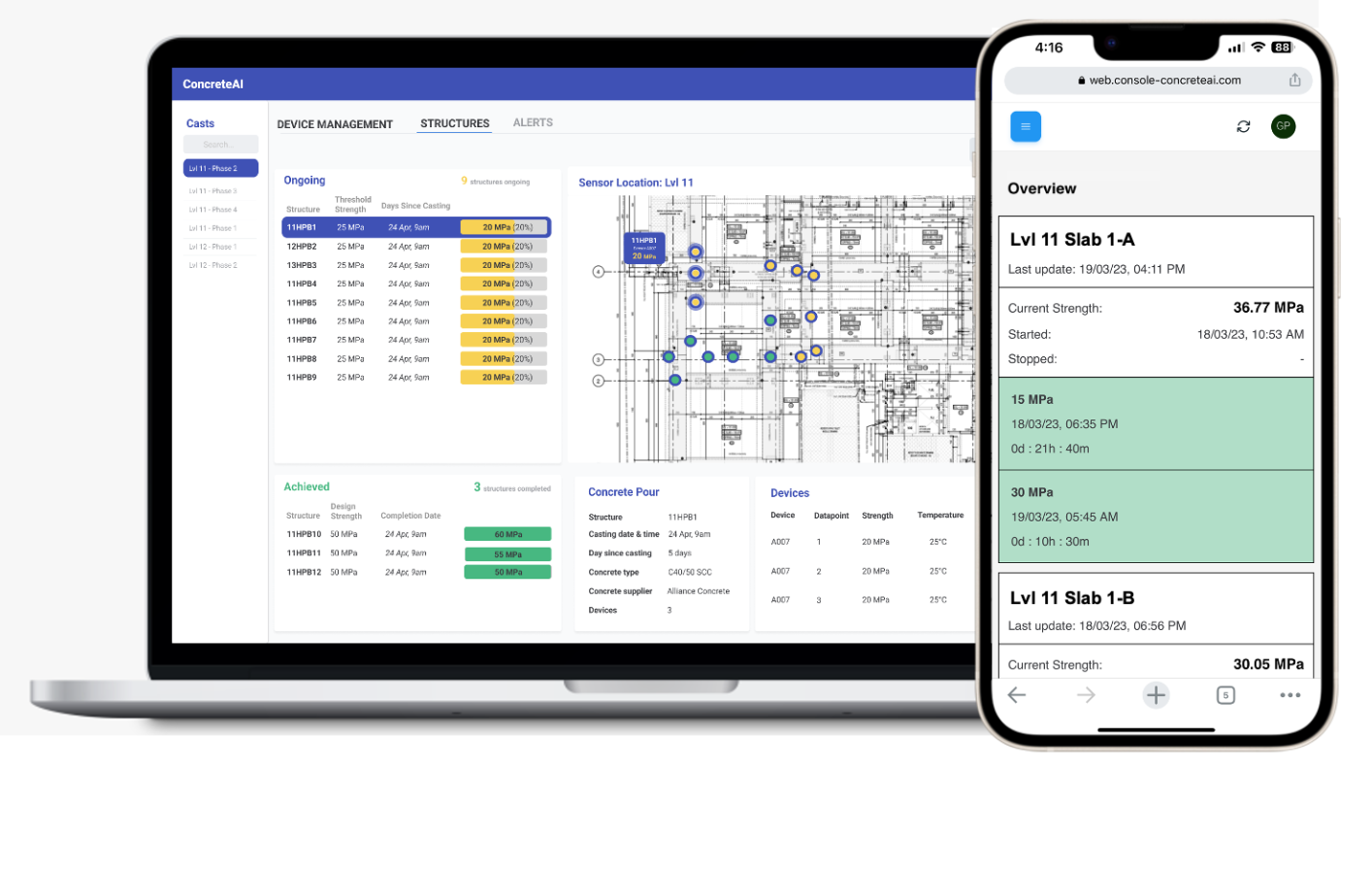 ConcreteAI Platform Dashboard